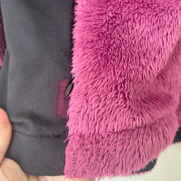 Women’s Columbia Titanium Sherpa Style Hooded Soft Fleece Jacket Size Medium - Picture 5 of 8